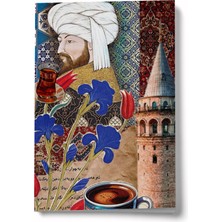 Bi' Dünya Haber Kolaj Serisi 46 Fatih’in Rüyası A6 Çizgili Mini Defter Not Defteri