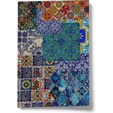 Bi' Dünya Haber Sanat Serisi 1 Çini Sanatı A6 Çizgili Mini Defter Not Defteri