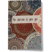 Bi' Dünya Haber Sufi Serisi 9 Ne Olursan Ol, Yine Gel A6 Çizgili Mini Defter Not Defteri