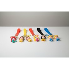 The Secret Desire Prenses Figürlü Askılı Anahtarlık – Renkli Silikon Kayışlı Çanta ve Anahtar Aksesuarı