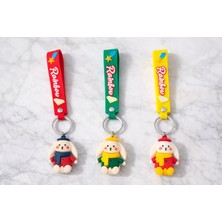 The Secret Desire Rainbow Figürlü Askılı Anahtarlık – Sevimli Tavşan Figürlü Pvc Anahtarlık