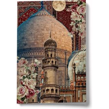 Bi' Dünya Haber Kolaj Serisi 39 Gönül Kubbesi A6 Çizgili Mini Defter Not Defteri