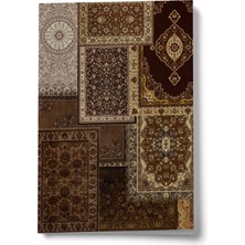 Bi' Dünya Haber Etnik Kolaj Serisi 8 Zülf-I Yar A6 Çizgili Mini Defter Not Defteri