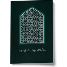 Bi' Dünya Haber Sefer Bizden, Zafer Allah’tan Yeşil A6 Çizgili Mini Defter Not Defteri