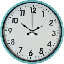ForWhat Büro Ev Ofis Hediyesi Için 36CM Turkuaz Tarz Dekor Duvar Saati