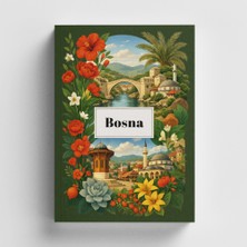 Bi' Dünya Haber Kolaj Serisi Bosna Bullet Journal A5 Noktalı Defter