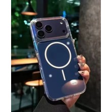 Kılıf House Iphone Uyumlu Arkası Parlak Renkli Magsafe Destekli Kılıf