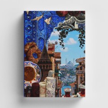 Bi' Dünya Haber Kolaj Serisi 45 Istanbul’da Ilkbahar Bullet Journal A5 Noktalı Defter