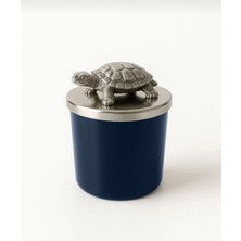 Vena Mum Vena Kaplumbağa Kapaklı Lacıvert Bardaklı Okyanus Kokulu Mum