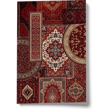 Bi' Dünya Haber Etnik Kolaj Serisi 10 Bezm-I Elest A6 Çizgili Mini Defter Not Defteri