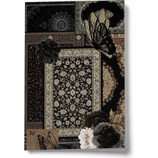 Bi' Dünya Haber Etnik Kolaj Serisi 6 Şeb-I Yelda A6 Çizgili Mini Defter Not Defteri