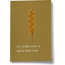 Bi' Dünya Haber Kırk Yerinden Kırılsan Da Allah’tan Ümidini Kesme A6 Çizgili Mini Defter Not Defteri