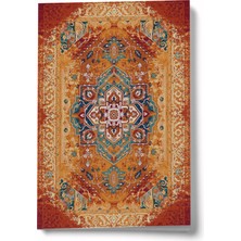 Bi' Dünya Haber Etnik Desen Serisi 16 Dildade A6 Çizgili Mini Defter Not Defteri