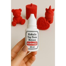 ElHobi Kırmızı Renk -  Kokulu Taş Tozu Boyası - 30 ml