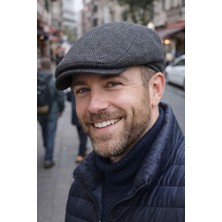 Kaşe Lastikli Balık Sırtı Ördek Kasket Şapka ÜN0010