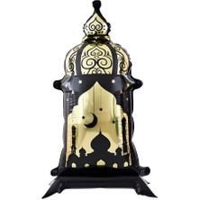 Parti Sürprizi Hoş Geldin Ramazan Siyah Ayaklı Fener Şekilli Folyo Balon 1 Adet