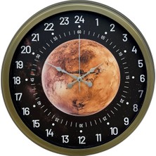 ForWhat Büro Ev Ofis Hediyesi Için 40CM Eskitme Vintage Tasarım Duvar Saati