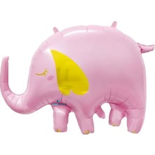 Parti Sürprizi Sevimli Pembe Fil Şekilli Folyo Balon 1 Adet