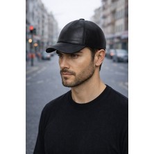 Hakiki Deri Beyzbol Şapka Kep ÜN0012