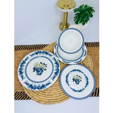 Tulu Porselen 24 Parça 6 Kişilik Sunum Yemek Takımı