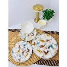 Tulu Porselen 24 Parça Premium 6 Kişilik Sunum Yemek Takımı