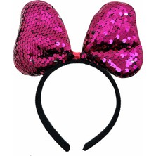 Bilfold Renk Değiştiren Fiyonk Parti Tacı Fuşya Gümüş