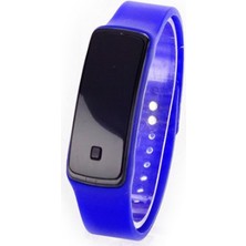 Toptan Bulurum Siyah Ekranlı LED Kol Saati (Mavi)