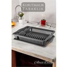 Bilfold Bx Bulaşık Durulama Sepeti Tabaklık Bulaşık Kurutmalık Gri Alessi