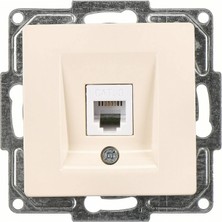 Bilfold Visage Ambiance Metalik Bej Telefon Prizi Visage Seri Çerçevesiz - Priz ve Anahtar Için Uyumlu Çerçeve