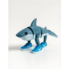Bilfold Eco Lounge Hareketli Köpekbalığı Figürü 12 cm – Spor Ayakkabılı Dekor