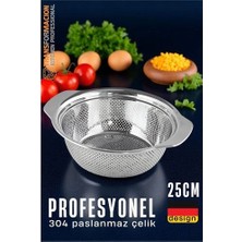 Bilfold Bx Alman Tip Kevgir - 304 Paslanmaz Çelik Profesyonel Süzgeç 25 cm