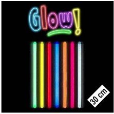 Bilfold Karanlıkta Parlayan Fosforlu Glow Stick Kalın Çubuk 30 cm 1 Adet