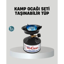 Toptan Bulurum Taşınabilir Kamp Ocağı Seti Pişirme Alanı Ayarlanabilir Alev