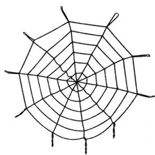 Arthurs Halloween Cadılar Bayramı Örümcek Ağ Dekor Siyah
