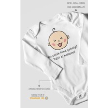 Morivo Kids Bu Çocuk Kime Çekmiş? Tabiki Halasına Baskılı Bebek Zıbını – Çıtçıtlı Body | %100 Pamuk Uzun Kol