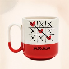 Yebs Design ,sevgililer Günü Xox Kupa Bardak ,pro Kırmızı Kulp Mug, Tasarımlı Seramik Bardak