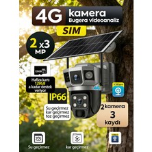 Conio 7/24 Güvenlik: 6mp Sım Dış Kamera, Mobil Ptz, Hareket Algı/alarm, Gece/hava Dayanıklı, Sesli, Kolay Kurulum