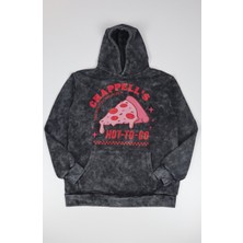 Fuddy Moda Unisex Hot-To-Go Baskılı Kapüşonlu Yıkamalı Sweatshirt, Oversize Chappell Roan Vintage Hoodie