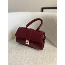 Luciaonline Indigo Bordo Omuz Çantası