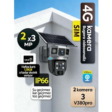 Conio 6mp Sım'li Akıllı Dış Kamera: 7/24 Mobil Ptz Kontrol, Hareket Algılama ve Alarm, Gece Görüş, Sesli, Dayanıklı