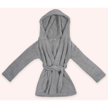 Panço Unisex Gri Peluş Sabahlık
