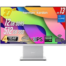 Lenovo Ideacentre 27IRH9 Intel Core I7-13620H 12GB 512GB 27 Fhd Freedos Beyaz All In One Bilgisayar