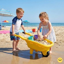Bahçe Oyuncak Çocuk El Arabası Bahçe ve Plaj Oyuncağı Dayanıklı Plastik Taşıma Arabası 3+ Yaş