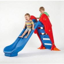 Bahçe Oyuncak Yunus Kaydırak 180 cm Büyük Boy 70 kg Kapasite Anaokulu Kreş Tipi Havuz Uyumlu