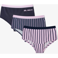 Penti Pembe Kız Çocuk College 3'lü Hipster Külot