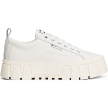 Tommy Hilfiger Ekru Kadın Sneaker EN0EN03008YBL