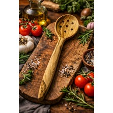 Ceren Wooden  Doğal Zeytin Ağacı Ahşap Tahta Kevgir Handmade  El Yapımı