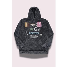 Fuddy Moda Unisex Female Rage Baskılı Kapüşonlu Yıkamalı Sweatshirt, Oversize Taylor Swift Temalı Retro Hoodie