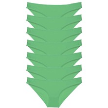 Moda Şahsenem 7 Adet Süper Eko Set Likralı Kadın Slip Külot Yeşil