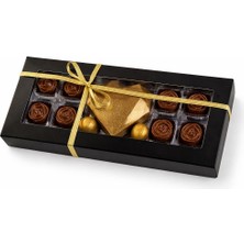 ChocChic Altın Kalp ve Güller Çikolata